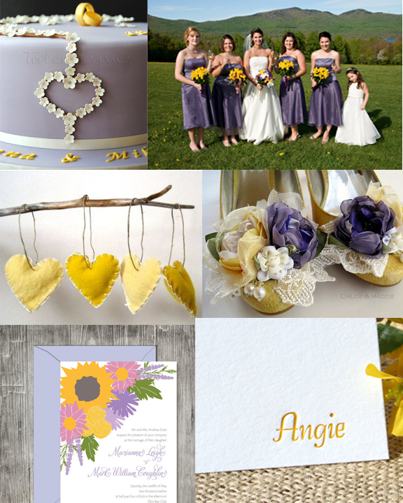 Yellow has been a popular color for weddings this year